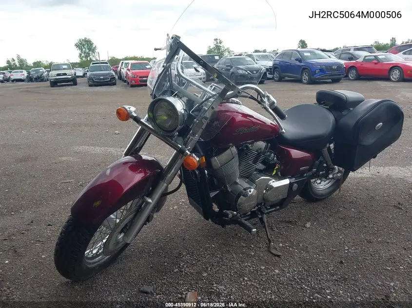 2004 Honda Shadow Aero VIN: JH2RC50064M000506 Lot: 45390912