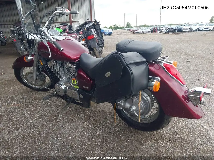 2004 Honda Shadow Aero VIN: JH2RC50064M000506 Lot: 45390912