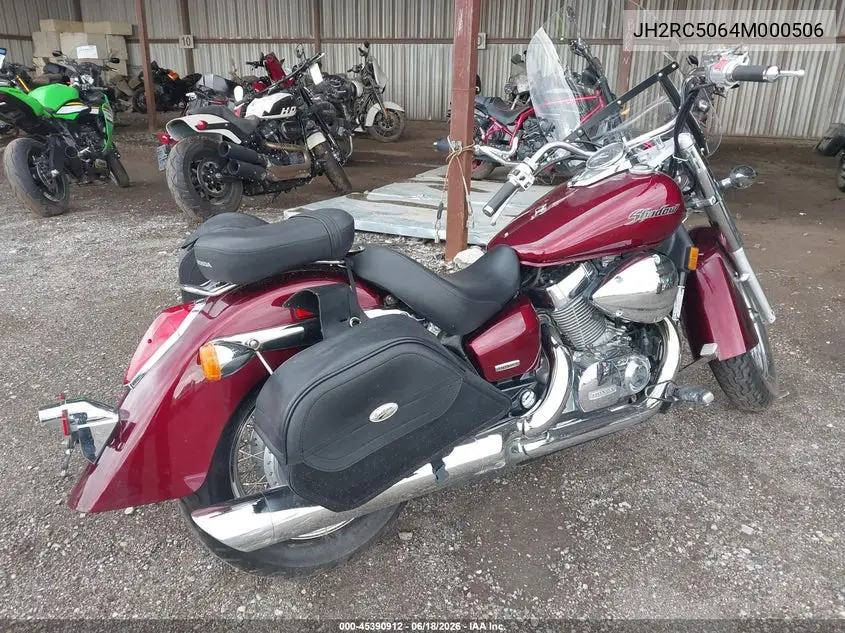2004 Honda Shadow Aero VIN: JH2RC50064M000506 Lot: 45390912