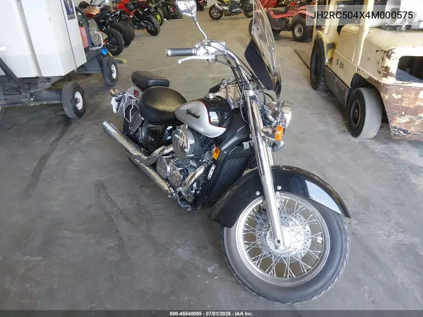 2004 Honda Vt750 Ca VIN: JH2RC504X4M000575 Lot: 45540095
