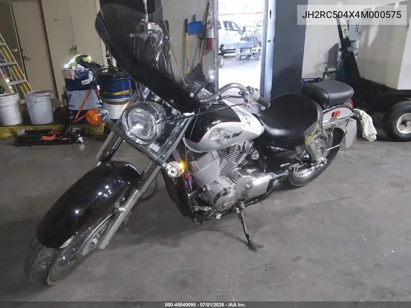 2004 Honda Vt750 Ca VIN: JH2RC504X4M000575 Lot: 45540095