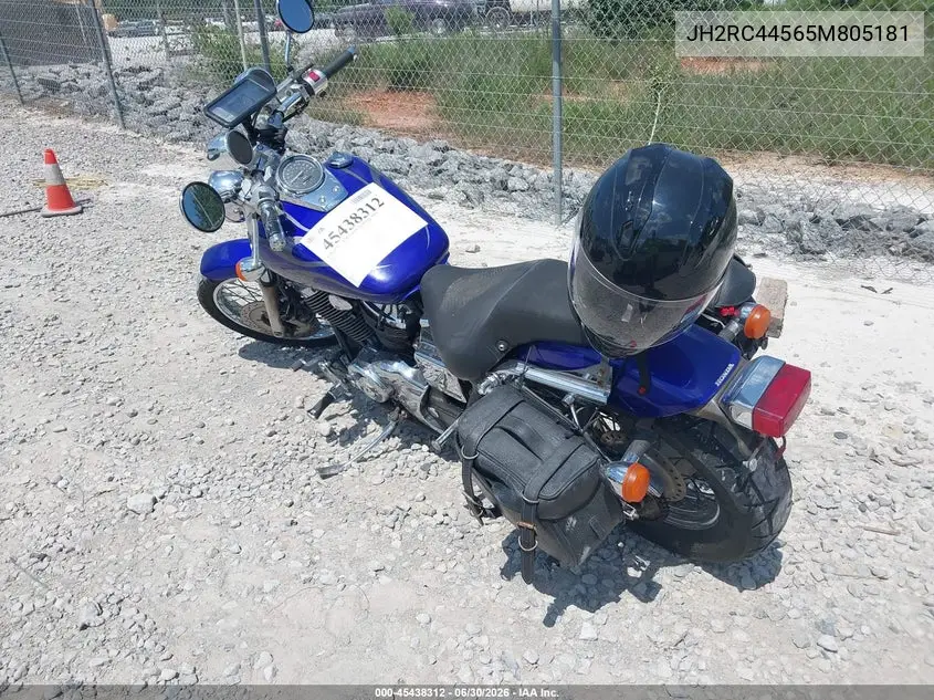2005 Honda Vt750 Dc VIN: JH2RC44565M805181 Lot: 45438312