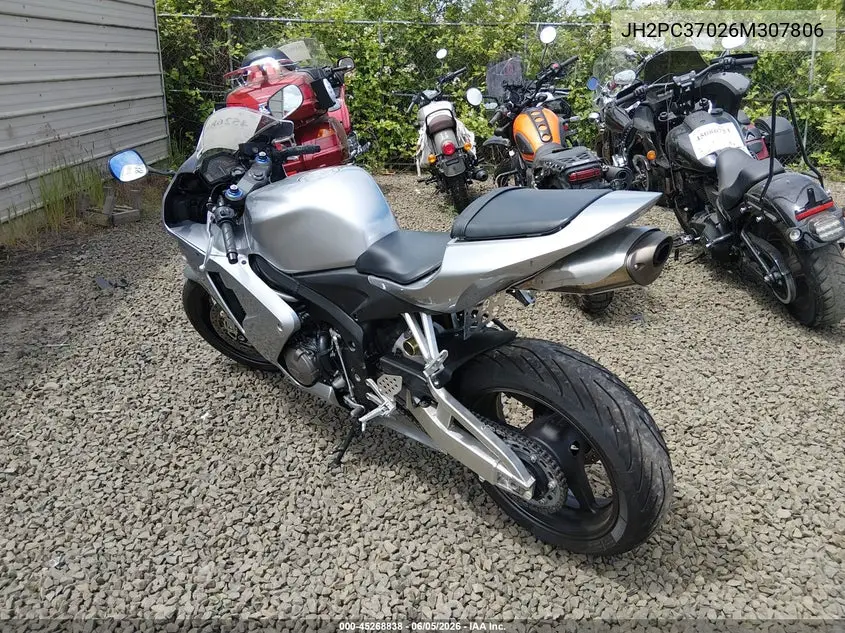 2006 Honda Cbr600 Rr VIN: JH2PC37026M307806 Lot: 45268838