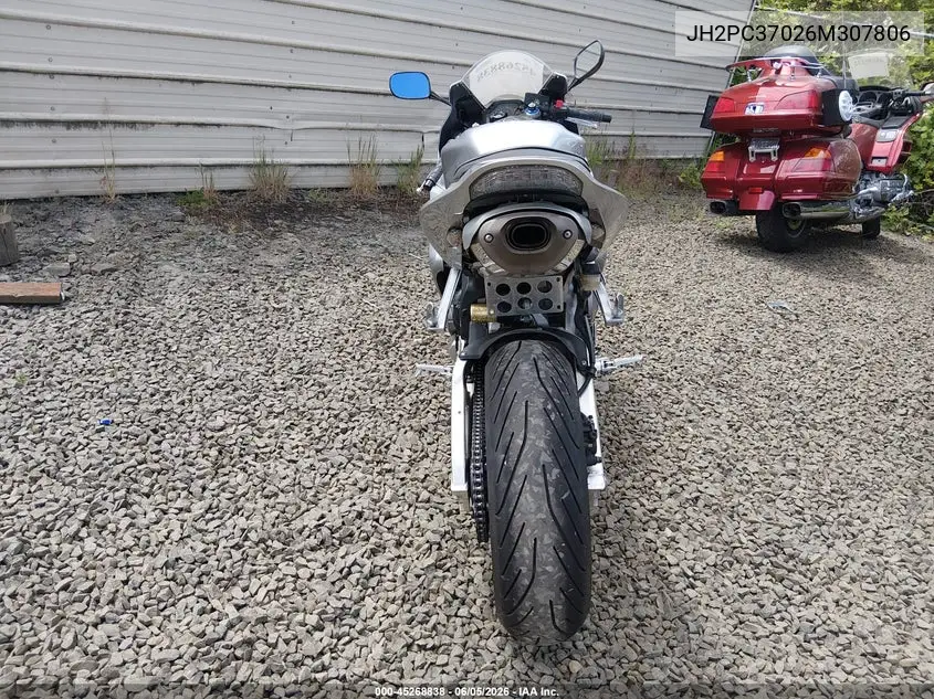 2006 Honda Cbr600 Rr VIN: JH2PC37026M307806 Lot: 45268838