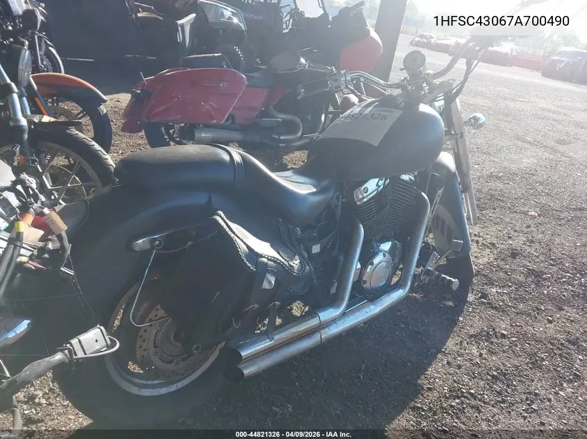 2007 Honda Vt1100 C2 VIN: 1HFSC43067A700490 Lot: 44821326