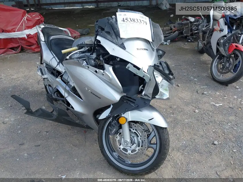 2007 Honda St1300 VIN: JH2SC51057M500385 Lot: 45383379