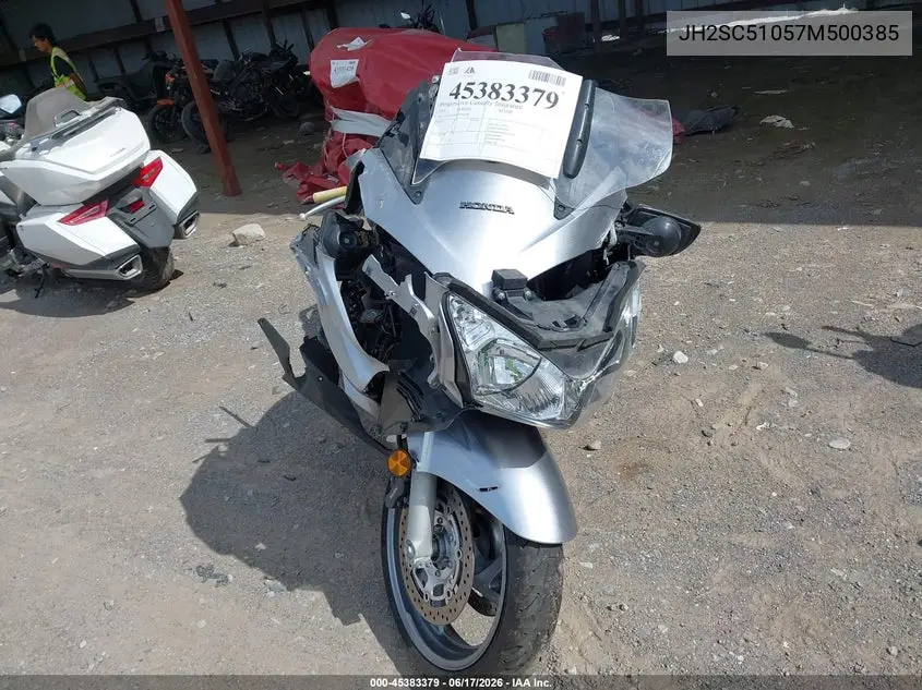 2007 Honda St1300 VIN: JH2SC51057M500385 Lot: 45383379