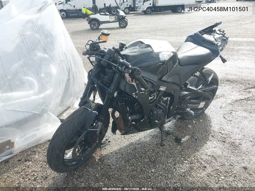 2008 Honda Cbr600 Rr VIN: JH2PC40458M101501 Lot: 45392432