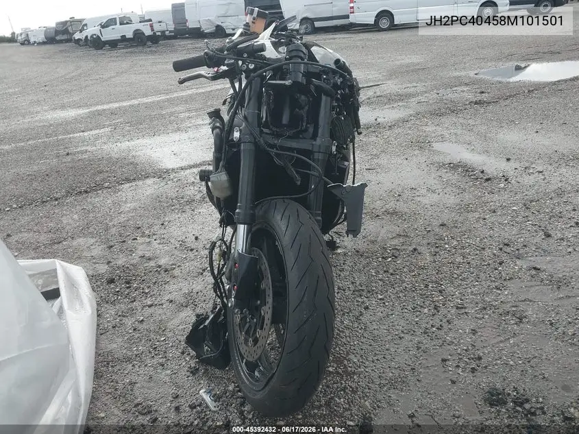 2008 Honda Cbr600 Rr VIN: JH2PC40458M101501 Lot: 45392432