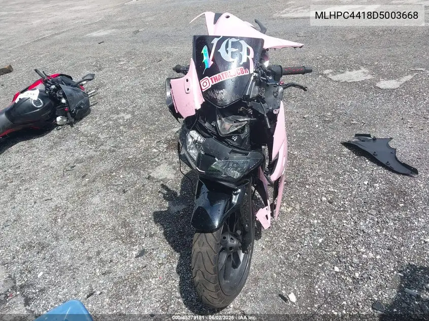 2013 Honda Cbr500 R VIN: MLHPC4418D5003668 Lot: 45279181