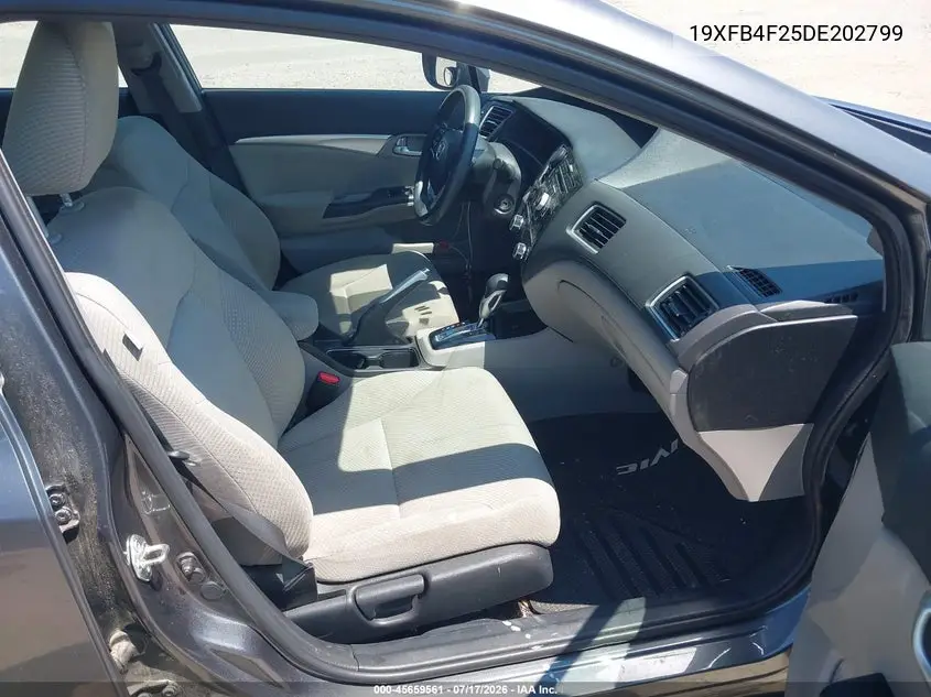 2013 Honda Civic Hybrid VIN: 19XFB4F25DE202799 Lot: 45659561