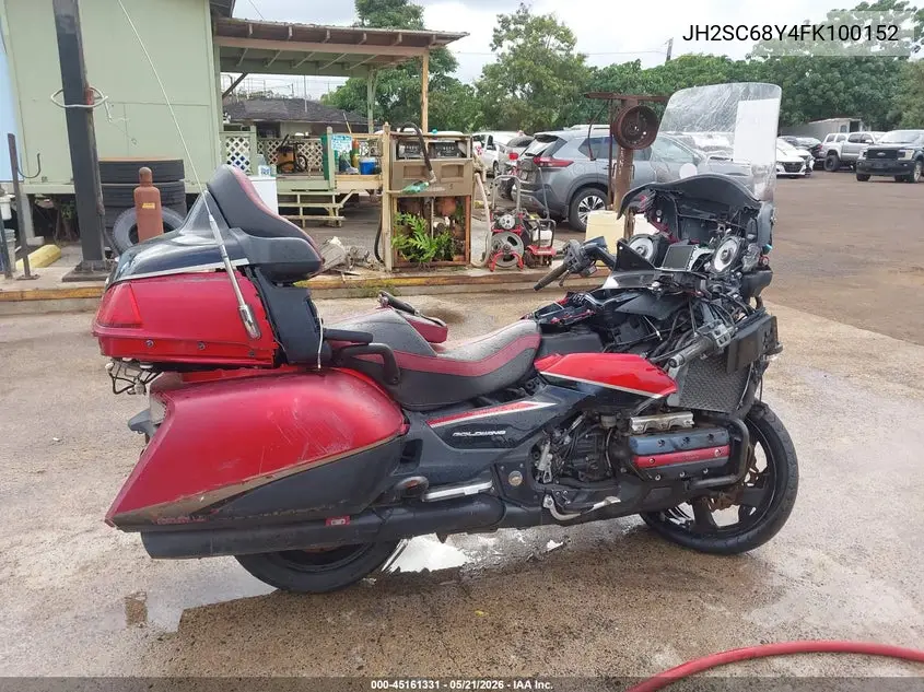 2015 Honda Gl1800 VIN: JH2SC68Y4FK100152 Lot: 45161331