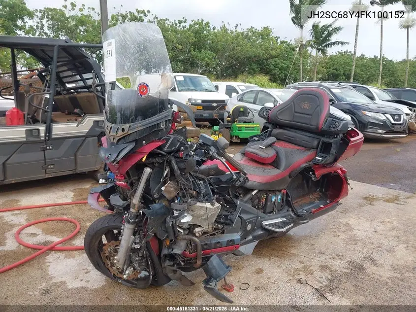 2015 Honda Gl1800 VIN: JH2SC68Y4FK100152 Lot: 45161331