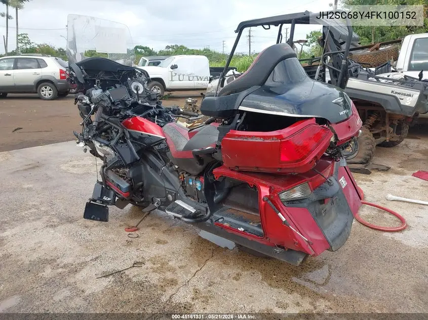 2015 Honda Gl1800 VIN: JH2SC68Y4FK100152 Lot: 45161331