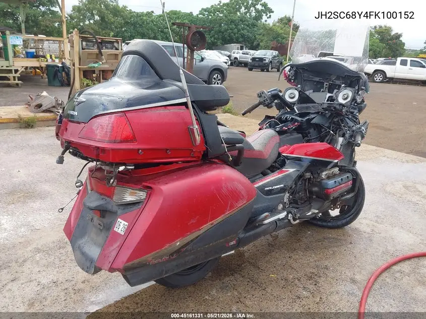 2015 Honda Gl1800 VIN: JH2SC68Y4FK100152 Lot: 45161331