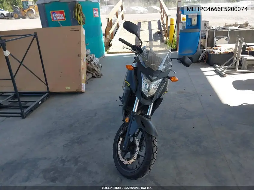 2015 Honda Cb500 X VIN: MLHPC4666F5200074 Lot: 45183618