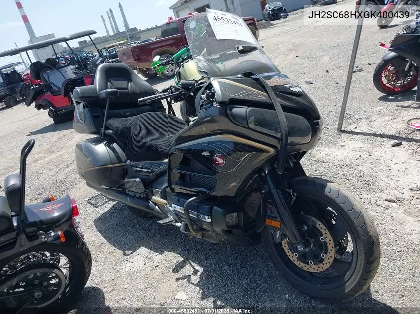 2016 Honda Gl1800 VIN: JH2SC68HXGK400439 Lot: 45532451