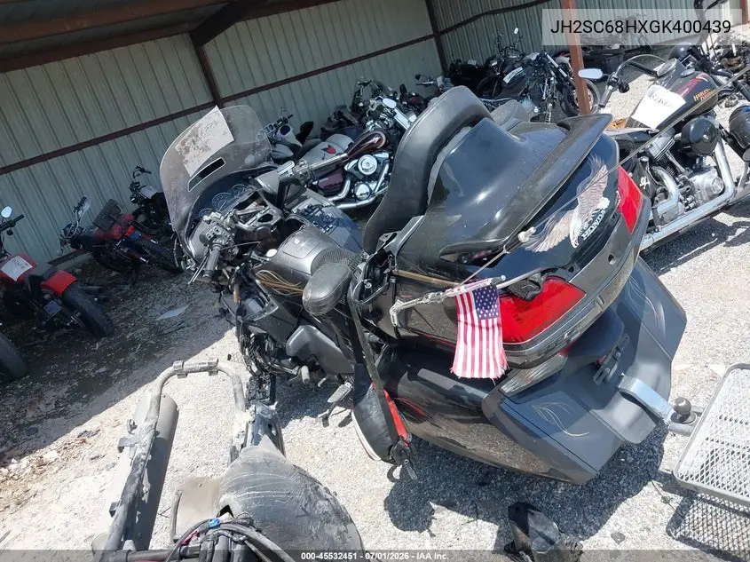 2016 Honda Gl1800 VIN: JH2SC68HXGK400439 Lot: 45532451