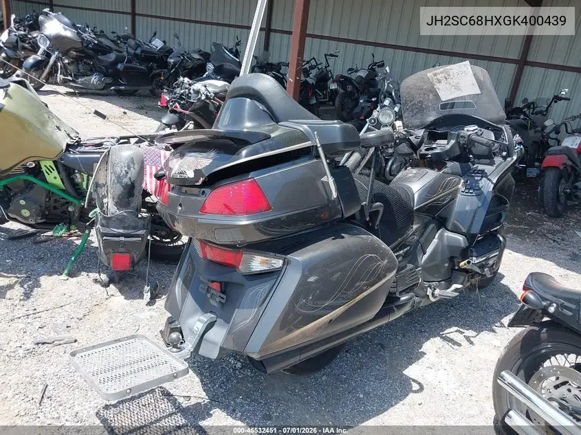 2016 Honda Gl1800 VIN: JH2SC68HXGK400439 Lot: 45532451