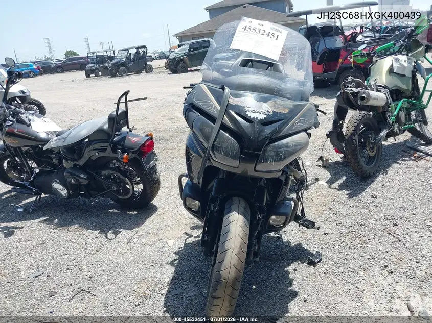 2016 Honda Gl1800 VIN: JH2SC68HXGK400439 Lot: 45532451