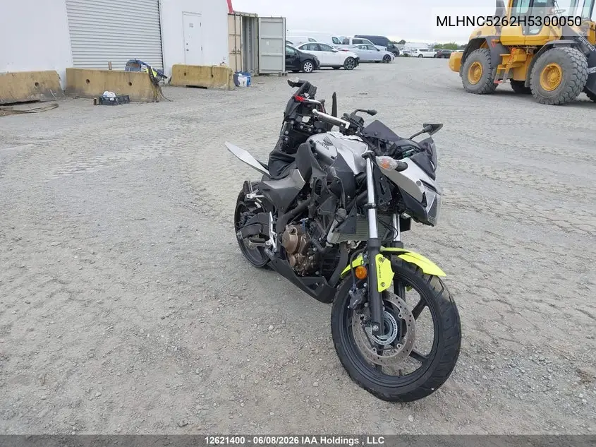 2017 Honda Cb300 Fa VIN: MLHNC5262H5300050 Lot: 12621400