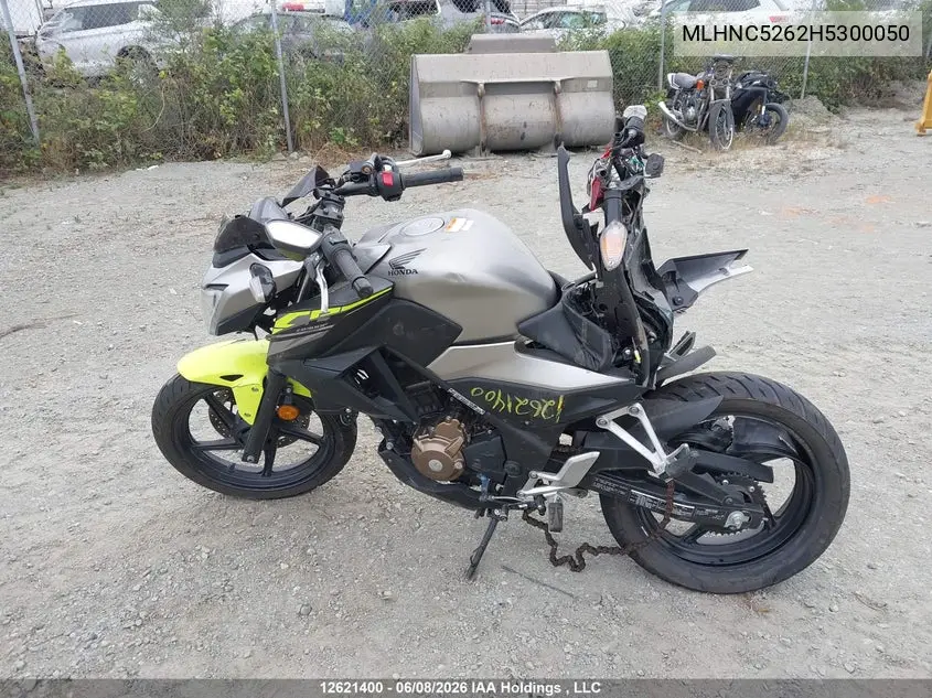 2017 Honda Cb300 Fa VIN: MLHNC5262H5300050 Lot: 12621400