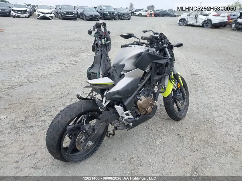 2017 Honda Cb300 Fa VIN: MLHNC5262H5300050 Lot: 12621400