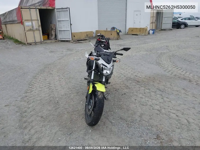 2017 Honda Cb300 Fa VIN: MLHNC5262H5300050 Lot: 12621400