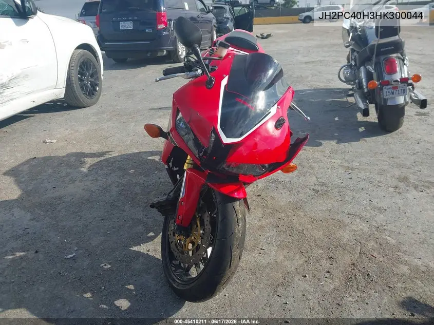 2017 Honda Cbr600 Rr VIN: JH2PC40H3HK300044 Lot: 45410211