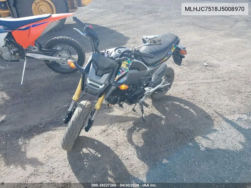 2018 Honda Grom VIN: MLHJC7518J5008970 Lot: 39327260