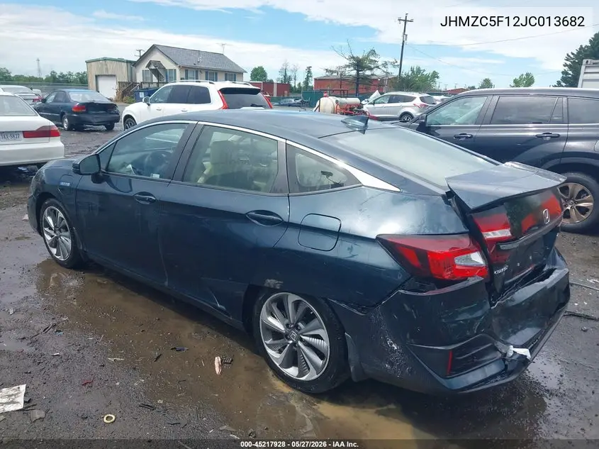 2018 Honda Clarity Plug-In Hybrid VIN: JHMZC5F12JC013682 Lot: 45217928