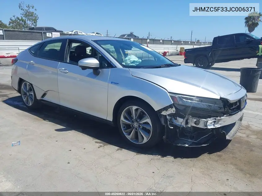 2018 Honda Clarity Plug-In Hybrid Touring VIN: JHMZC5F33JC006371 Lot: 45260622