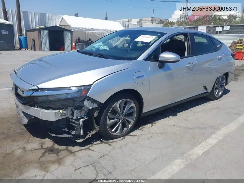 2018 Honda Clarity Plug-In Hybrid Touring VIN: JHMZC5F33JC006371 Lot: 45260622