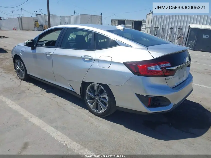 2018 Honda Clarity Plug-In Hybrid Touring VIN: JHMZC5F33JC006371 Lot: 45260622