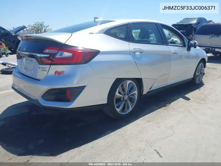 2018 Honda Clarity Plug-In Hybrid Touring VIN: JHMZC5F33JC006371 Lot: 45260622