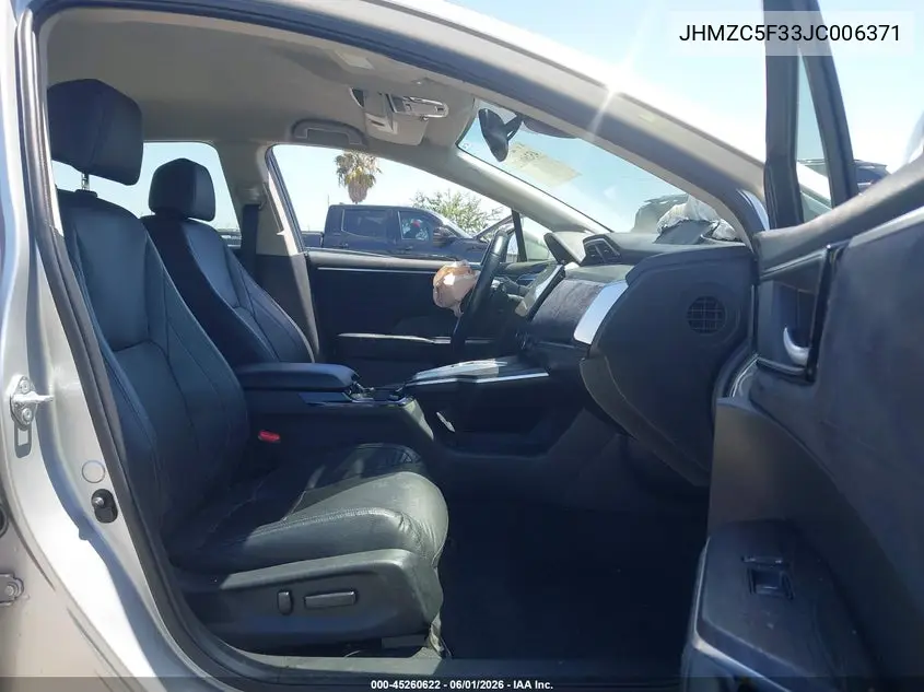2018 Honda Clarity Plug-In Hybrid Touring VIN: JHMZC5F33JC006371 Lot: 45260622
