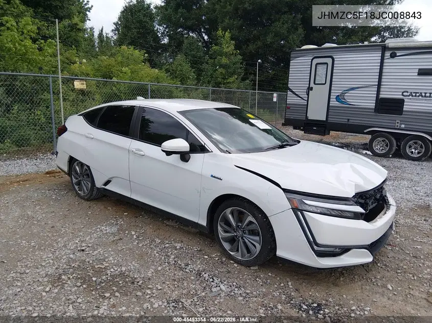 2018 Honda Clarity Plug-In Hybrid VIN: JHMZC5F18JC008843 Lot: 45453354