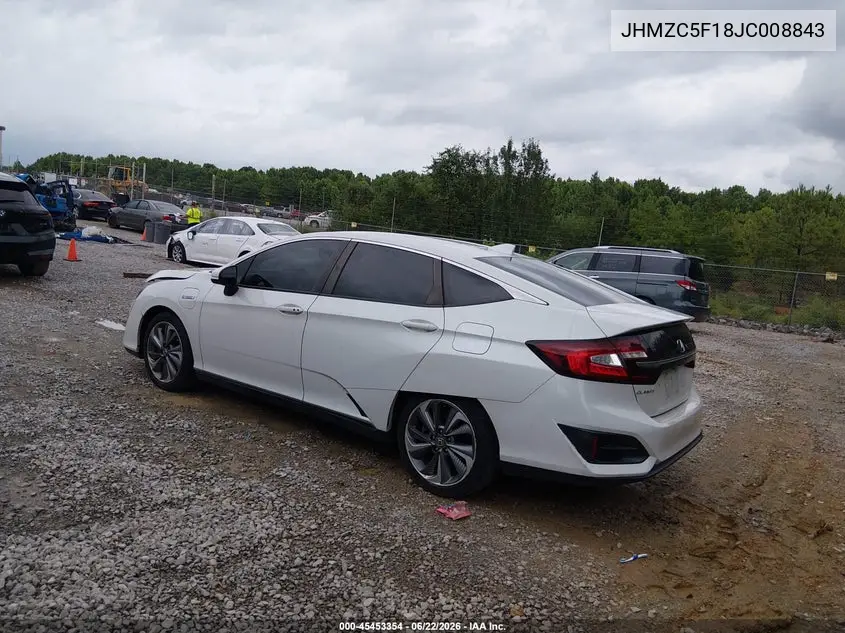 2018 Honda Clarity Plug-In Hybrid VIN: JHMZC5F18JC008843 Lot: 45453354