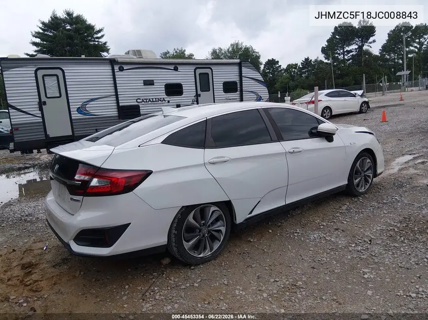 2018 Honda Clarity Plug-In Hybrid VIN: JHMZC5F18JC008843 Lot: 45453354