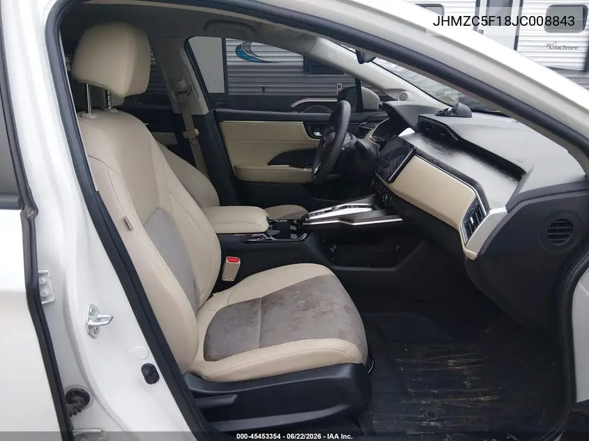 2018 Honda Clarity Plug-In Hybrid VIN: JHMZC5F18JC008843 Lot: 45453354