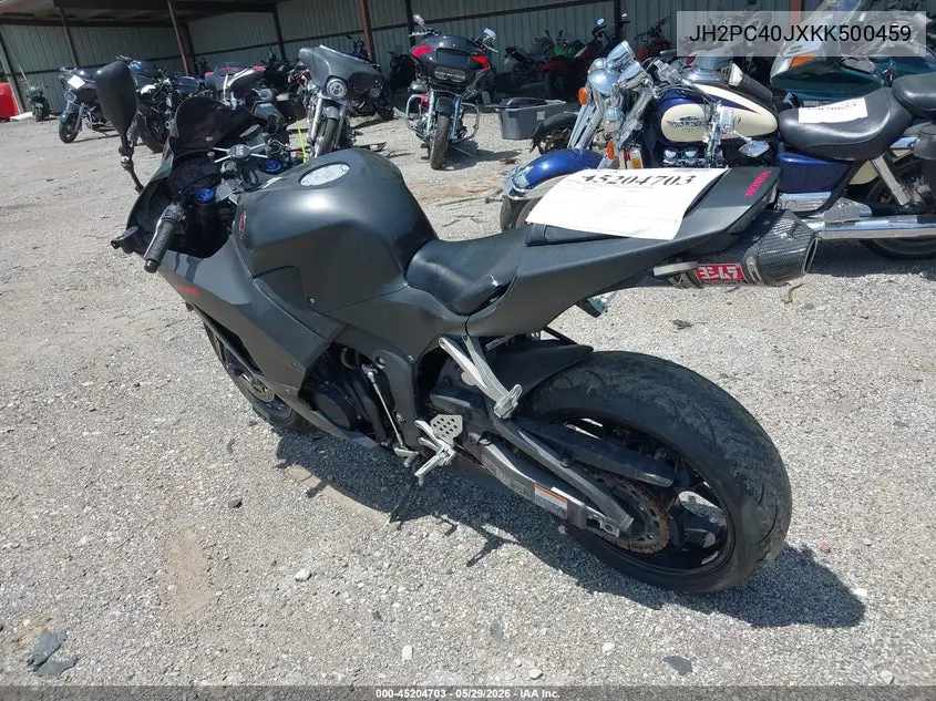 2019 Honda Cbr600 Rr VIN: JH2PC40JXKK500459 Lot: 45204703