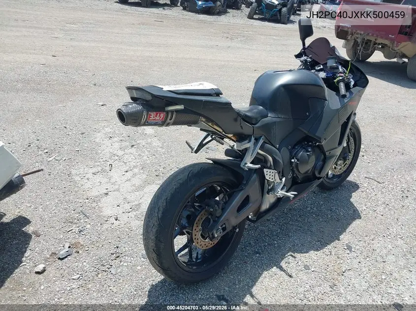 2019 Honda Cbr600 Rr VIN: JH2PC40JXKK500459 Lot: 45204703
