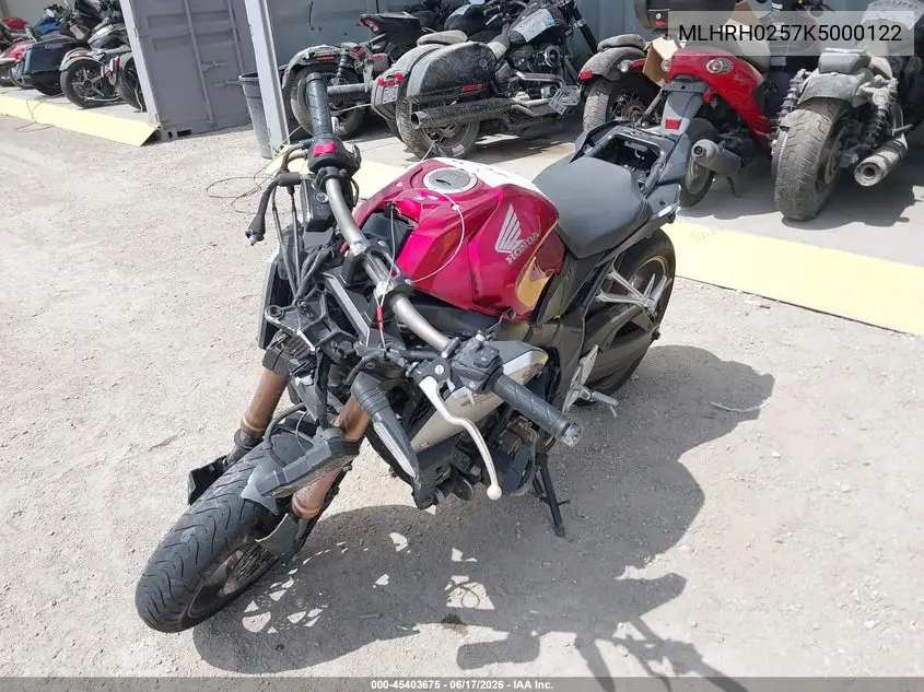2019 Honda Cb650 Ra VIN: MLHRH0257K5000122 Lot: 45403675