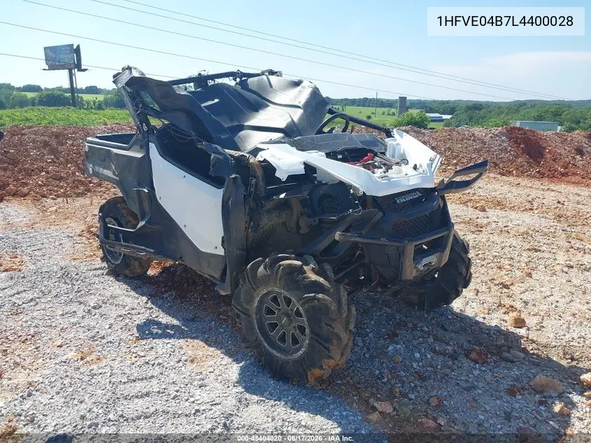 2020 Honda Sxs1000 M3 VIN: 1HFVE04B7L4400028 Lot: 45404020