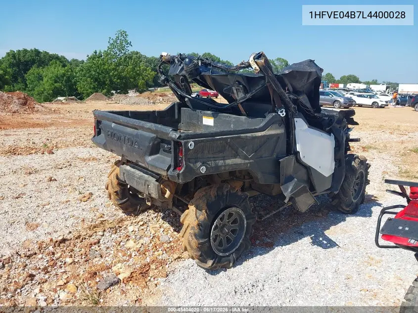 2020 Honda Sxs1000 M3 VIN: 1HFVE04B7L4400028 Lot: 45404020