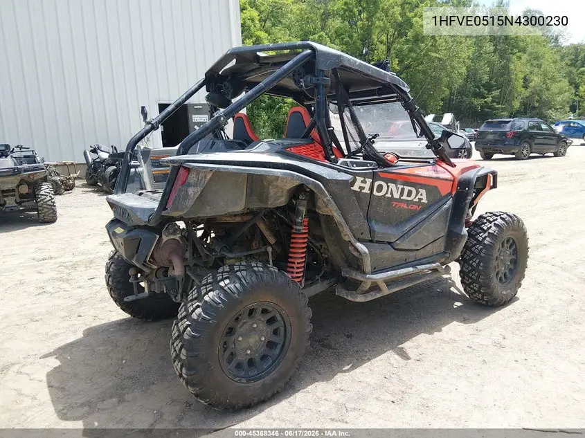 2022 Honda Sxs1000 S2X VIN: 1HFVE0515N4300230 Lot: 45368346