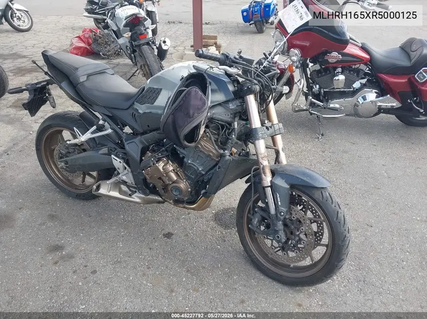 2024 Honda Cb650 R VIN: MLHRH165XR5000125 Lot: 45227792