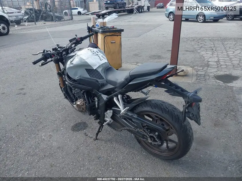 2024 Honda Cb650 R VIN: MLHRH165XR5000125 Lot: 45227792