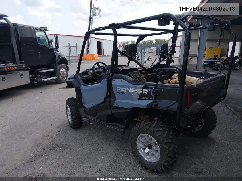 2024 Honda Sxs1000 M5 VIN: 1HFVE0429R4802013 Lot: 45490054