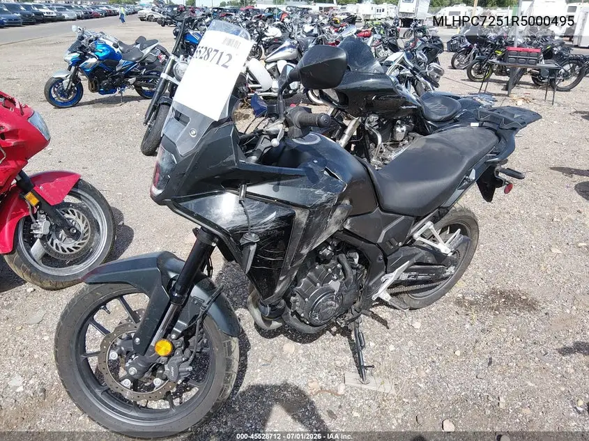 2024 Honda Cb500 Xa VIN: MLHPC7251R5000495 Lot: 45528712